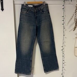 Zara Women's Straight Leg Blue Jeans